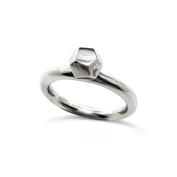 Decca ring silver 6mm