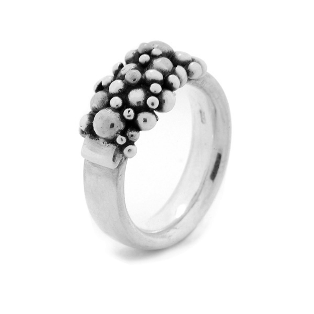 Molecule semi ring silver