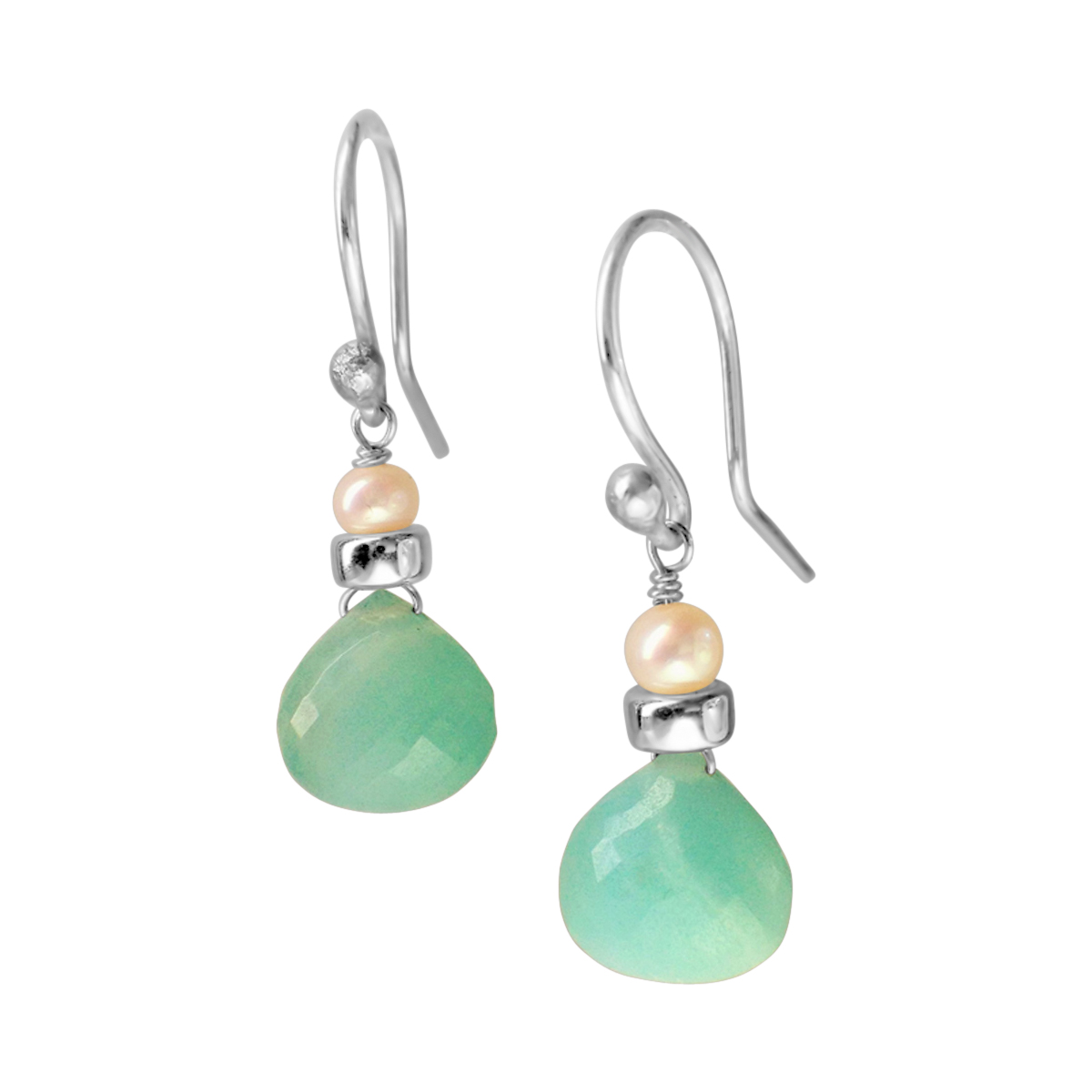 Perfume Bottle amazonite earrings